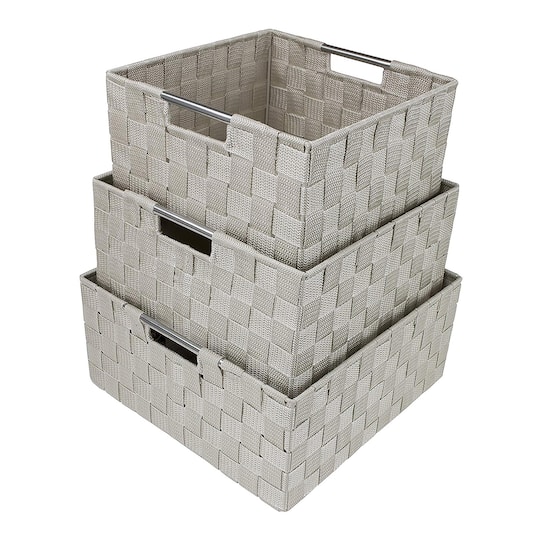Sorbus 3-Piece Woven Basket Set